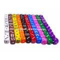 High Quality Colored Custom Round Corner Engraved Game Dice